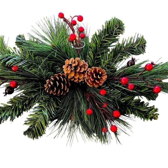 460 SMALL PINE FLORAL SPRAY DECOR - Picture 1 of 4